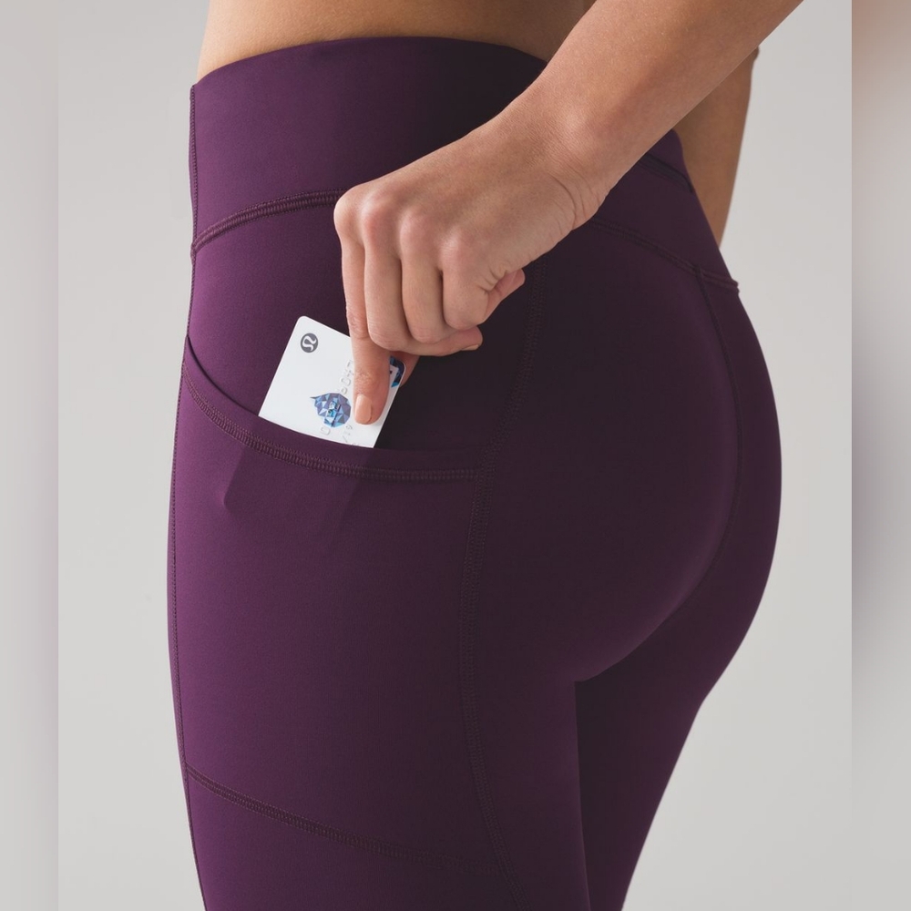 lululemon athletica Purple Tight Stuff Tight || 8 Darkest Magenta Leggings Berry - Picture 4 of 16